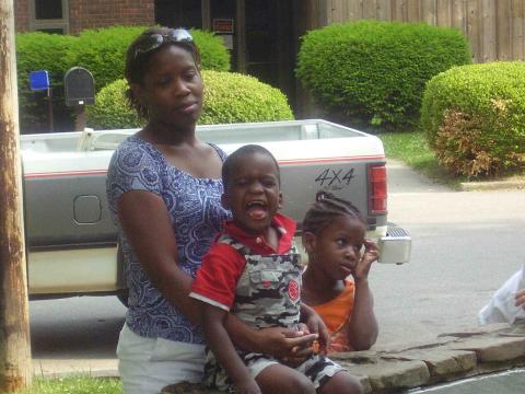 Keisha and the Kids at Cave Run Lake and Hatchery