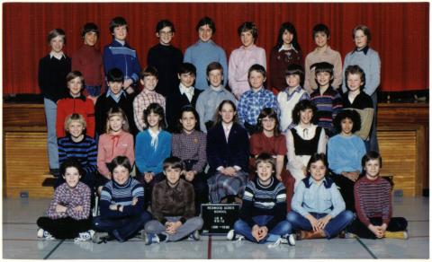 1981-1982 Grade 6 Mrs. Laamanen