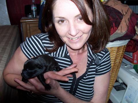 Stacey and pup