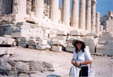 Acropolis - one of 4 trips up that hill there!