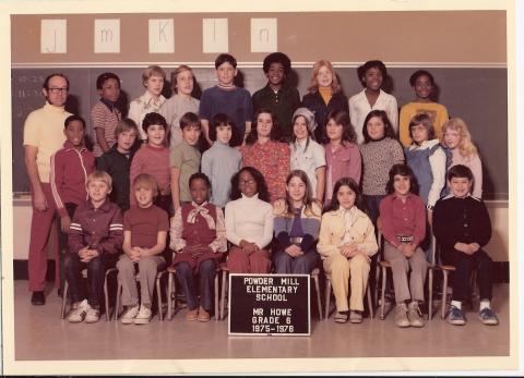 Powder Mill Elementary School Class of 1976 Reunion - Mr Howes  6th grade class