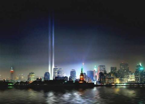 World Trade Center Lights 2002