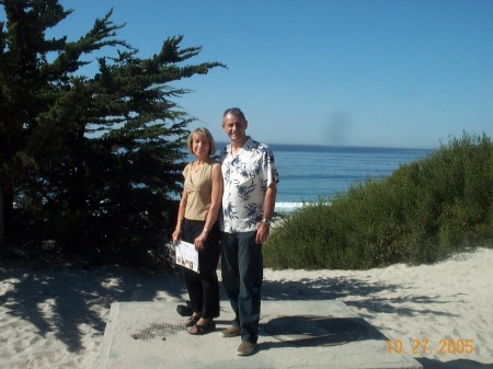My wife and I in Carmel