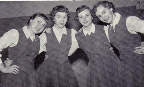 FHS 1955: Cheerleaders