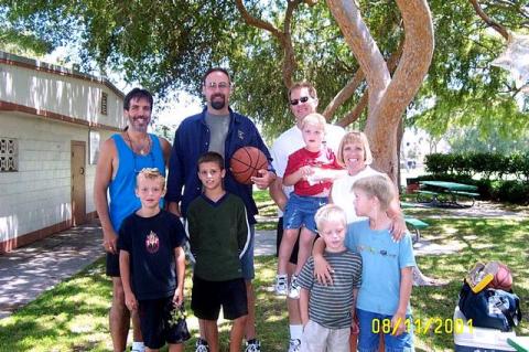 Steve with the Potter & Evenson clans...