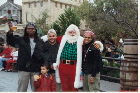 Pap, Greco, Missy, and Dakota at Disney Xmas '01