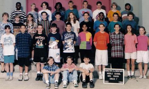 Mrs. Simon's 7th grade class: CO '95!