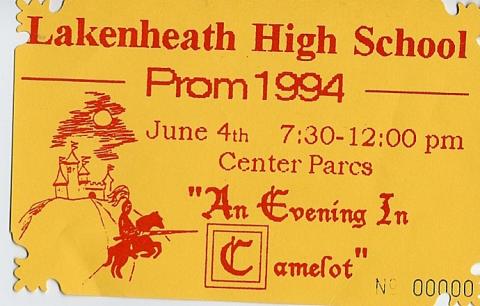 Prom '94 invite