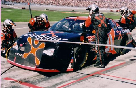 NASCAR Pit Stop - L.V.M.S. - March, 2002