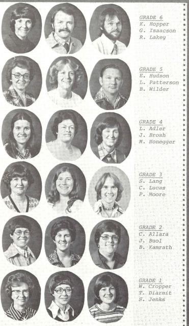 1st Grade Mrs. Cropper 1976-77