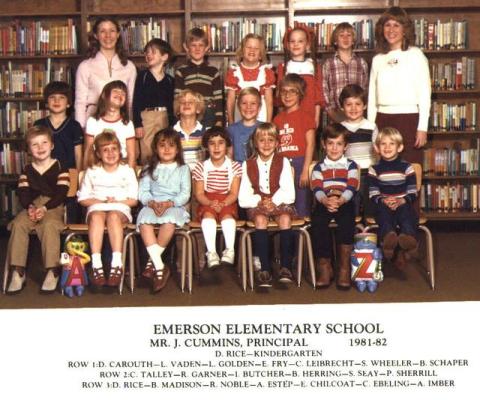 Kindergarten 1981 - 1982