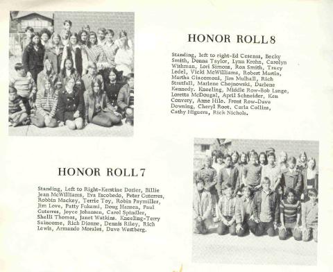 Honor Students 1971