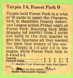 Turpin vs. Forest Park /81/ PAYDIRT!!