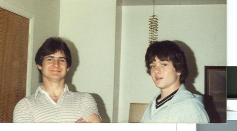 Me and Wayne 1984 After Getting Our Long Hair Cut Off