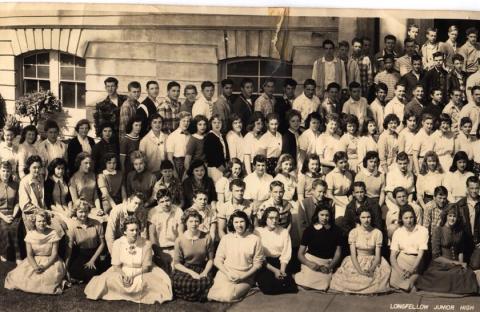 Left half of 1957 Graduating Class