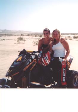Andrea in desert