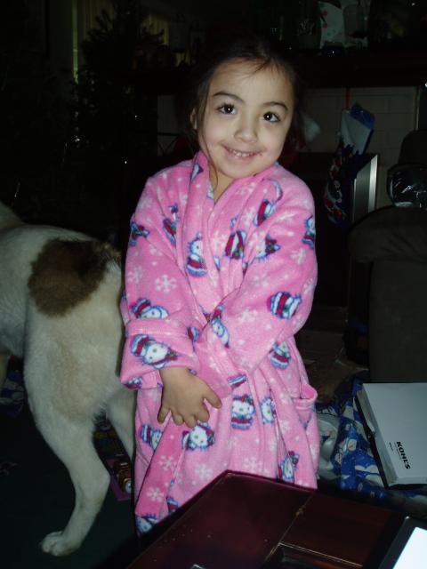 Mika & her new robe