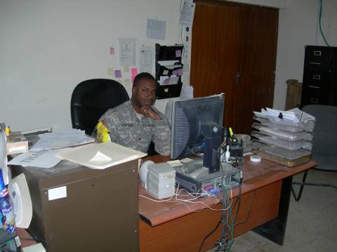 At work in Iraq