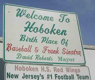 welcome sign to hoboken