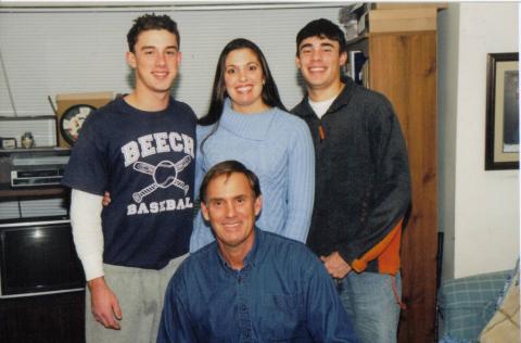 daddy and brothers, Christmas 2002