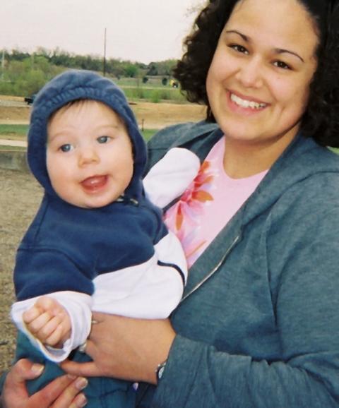 Me and my son Isaac at the park