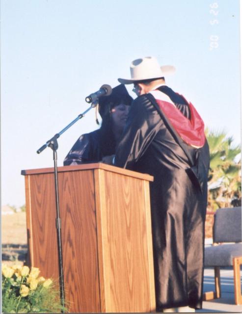 mar receiving her diploma may 2000