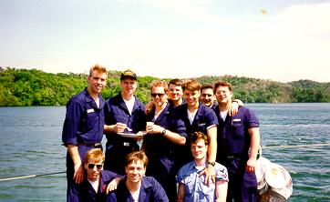 Tommy and his Navy buddies