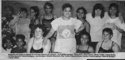 Lawrence High School Swimming Team 1989