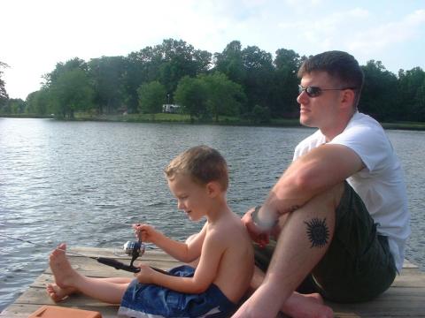 Aaron & Josh fishing