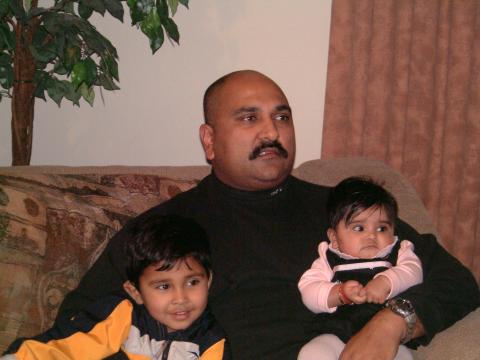 Raj with Kids