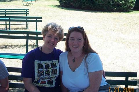 Me with my Mom at Bellport Dock