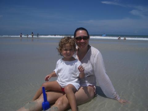 Petra and Me at New Smyrna Beach, FL
