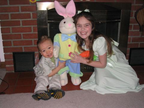 C.J. & Harleigh - Happy Easter!  {2006}