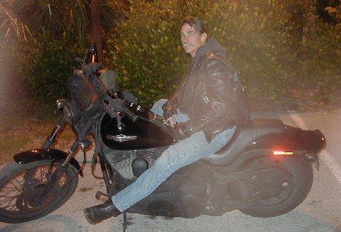 Roger on his Harley