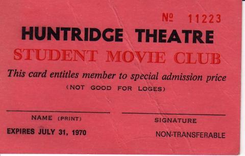 Huntridge ticket