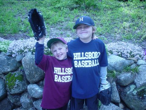 Cody & Andrew ready to play ball!