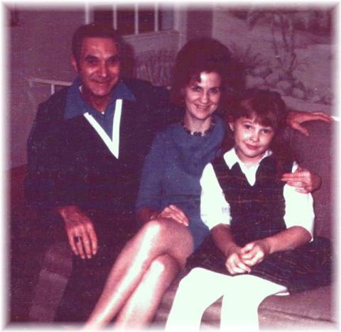 My Stepdad,Mom and Me when I was about 7