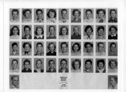 miss wrights 6th grade class 1955