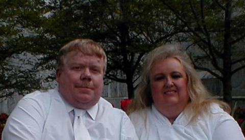 John & Kathy at the Temple