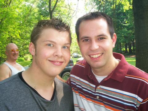 my sons, Greg and Aaron