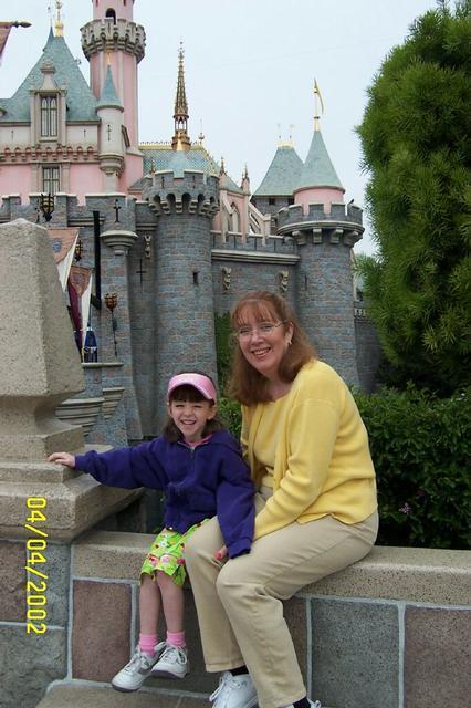 Cathy and Emma at Disneyland