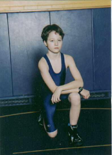 Son at wrestling