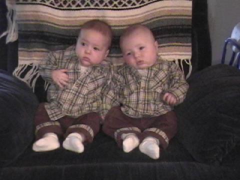my Twin boys 5 month
