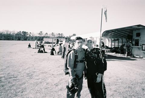 Skydiving with hubby