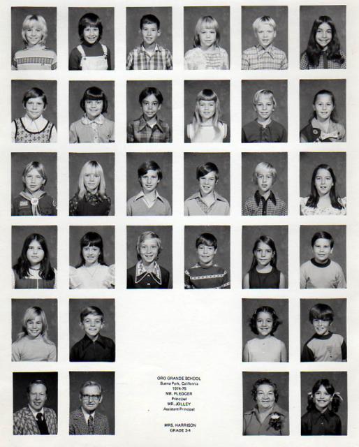 ORO GRANDE 1974-75 Mrs.Harrison's Class