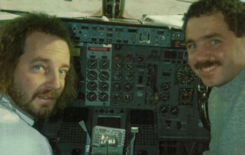 Bruce & Jack Greenhall - 727 Cockpit