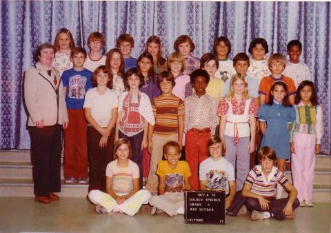 Mrs. Snyder 5th Grade 1977 - 1978