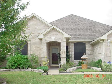 Bazile's new home in Texas 2003