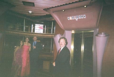 Captains dinner night Pic of Me Robert(Hubby) and friends we went with on cruise 05