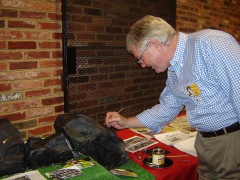 Alan Spoler signing Senior Rock